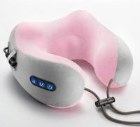 U-Shaped Neck Massage Pillow - Cervical Support for Car & Home