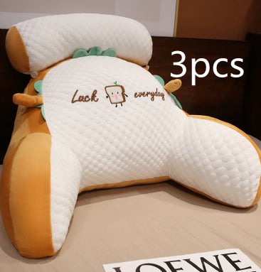 Fluffy Triangle Reading Pillow - Soft Backrest Cushion