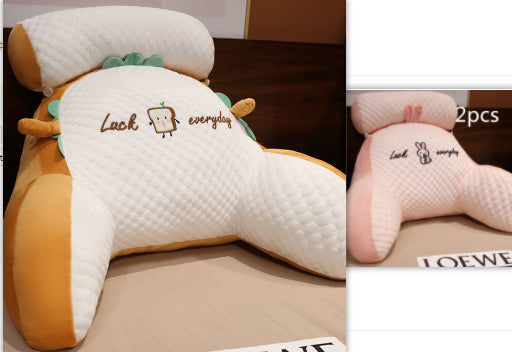 Fluffy Triangle Reading Pillow - Soft Backrest Cushion